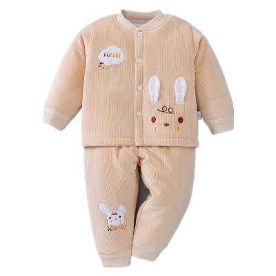 China Anti-Shrink Wholesale winter clothing sets for babies new born baby clothing two piece set baby boy clothing sets 1 years 12-18 months gril for sale