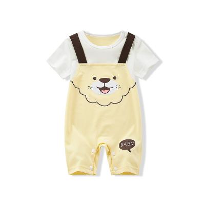 China Casual Short sleeve romper cotton bodysuit jumpsuit sun african print baby onesie wholesale cartoon clothes for summer 12 -18 months for sale