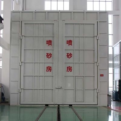 China Casting forgings welded steel structure shot blasting booth, sand blast chamber, sand blast room for sale