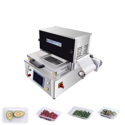 China Modified Atmosphere Packaging Equipment Food Vegetable Vacuum Tray Packer for sale