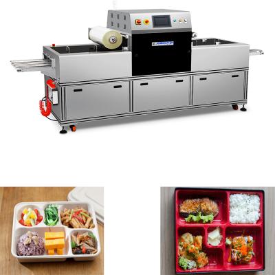 China MAP System Ready Meal Packaging Machine Tray Sealer 260mm Film Diameter for sale