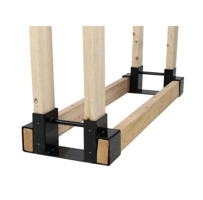 China GR9004 Stored Firewood Log Rack Frame Steel Wood Storage Rack Accessory for sale