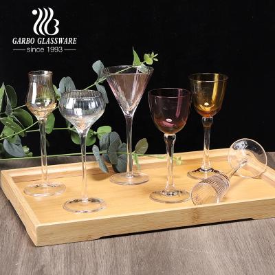 China High End Wine Glass Sets Hotel Wedding Glassware Cups Set 50ml Stem Wine Glass Set Home Decorative Party Cup Juice Goblet Glass Stemware for sale