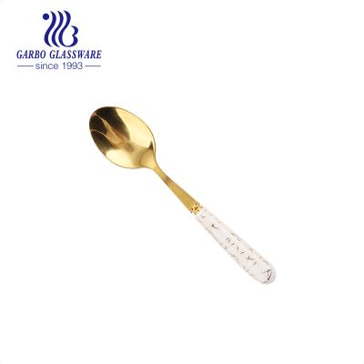 China Stocked 6 Inches Sliver Stainless Steel Coffee Spoon Elegant Flatware Eating Utensils Spoon Dessert Forks Spoon Knives for sale