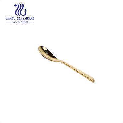 China Rose Stock 18/8 Stainless Steel Coffee Stirrer Spoon Tea Spoon Disposable Gold High Quality Dessert Spoon for sale