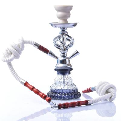 China Hookah Shisha Accessories Hookah Glass Double Hose Pipe Hookah Set for sale