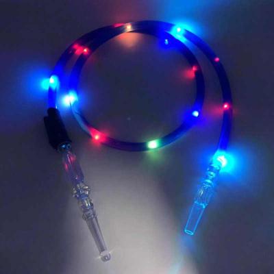 China New Style Hot Selling Hookah Smoke Shop Smoking Accessories Plastic Led Light Hookah Shisha Pipe for sale