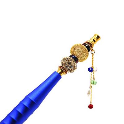 China High quality fancy girl diamond shisha hookah portable bling bling nice hookah pipe whosale supplier metal tip tips pipe pipes for sale