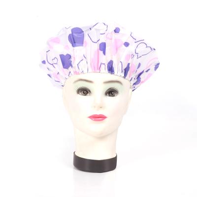 China Viable supplier high quality cute girly pink bath shower hair cap rubber hats for sale