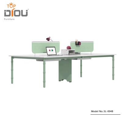 China NEWEST fashion GUANGZHOU DIOU FACTORY LEG SHAPE BAMBOO DESK TABLE FOR OFFICE FURNITURE for sale