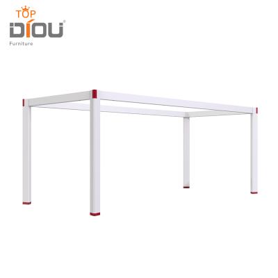 China Factory Modern Office Table Metal Frame Stainless Steel Furniture Steel Leg With Feet for sale