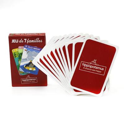 China Paper Custom Design Your Logo Box Plastic Waterproof PVC Poker Deck Playing Cards Paper Printed Playing Card for sale