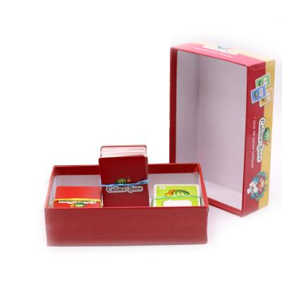 China paper & Cardboard Baby Educational Paper Learning Custom Flash Cards / Card Printing Services Cognitive Card Games For Children for sale