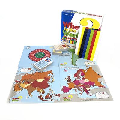 China Paper Customize Kids Outdoor Educational Board Game Card Game Set for sale