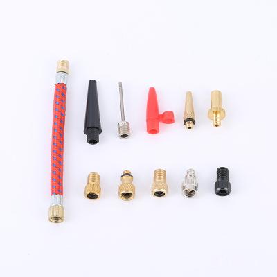 China Car Mounted Inflation Pump Automobile and Bicycle Inflation Accessories 11 Piece Set for sale