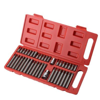 China 40 Pieces The Key Tool Star Shaped Socket Set Plastic Box Screwdriver Wrench Auto Repair L/C/S-40 Key Tool for sale