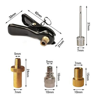 China Tire Pressure Monitor Bicycle Air Chuck Valve Conversion Ball Pin Set High Quality American Style for sale