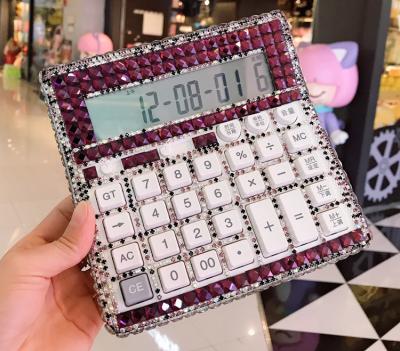 China Professional popular popular product general purpose financial rhinestone china manufacturing calculator bling calculator for sale