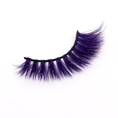 China New Handmade Exaggerated Thick Criss-Cross False Eyelashes Comfort Color False Eyelashes Single Color Lashes Pairs for sale