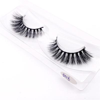 China Wholesale Cruelty Free Hot Sale Fluffy Eyelash Crisscross 16mm 20mm Mink Eyelashes Vendor Fluffy Mink Factory for sale