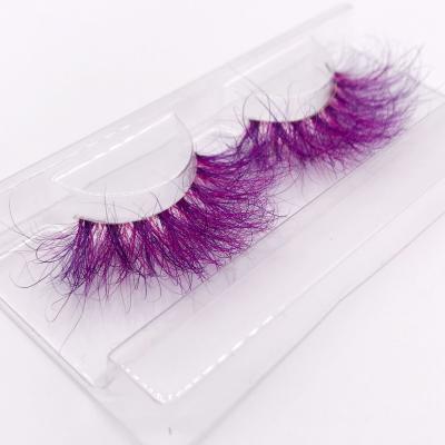 China Natural Mink Color Eyelashes Manufacturer Premium False Eyelashes Wholesale Colored 3D Eyelashes for sale