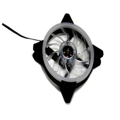 China Plastic ARGB 12cm RGB Flow Computer Fan Fans Ring Fan for sale