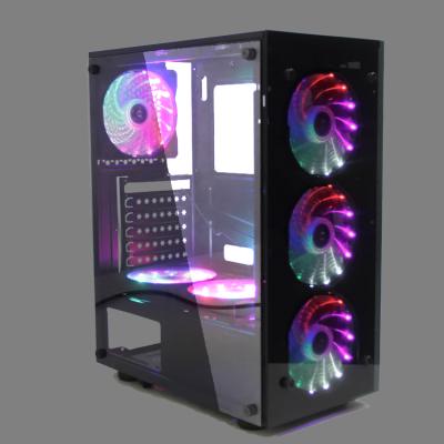 China With A15-AX-FAN high quality ATX cabinet gabinet ATX gamer hardware accessories OEM gaming PC gamer PC micro desktop case for sale