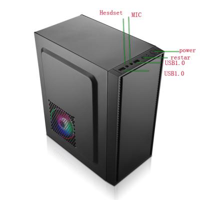 China Empty Desktop Computer Case E-sports ATX Gaming Home Office ITX Desktop Computer Case for sale