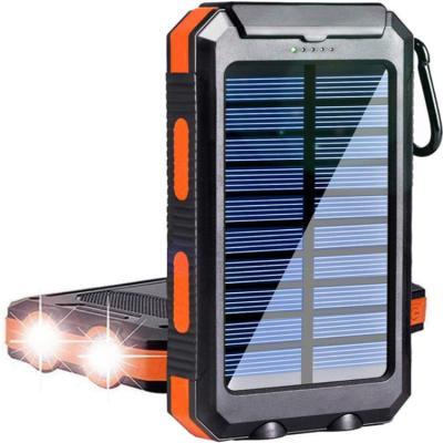 China Support Fast Solar Charger Portable Solar Power Bank for Mobile Phone with Compass and Flashlight for all Phones and Tablet etc. for sale