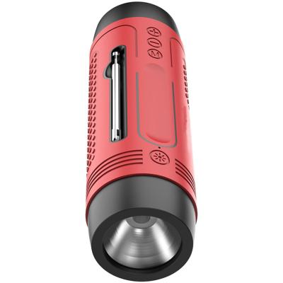 China 2021 AirPlay LED Flashlight Power Bank 5 in 1 Speaker with FM Radio Aux. in tf card mini portable outdoor speaker for sale