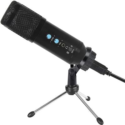 China USB Microphone USB Microphone for Computer MIC for Gaming and Gaming Podcast LiveStreaming Plug with Adjustable Metal Tripod Stand for sale