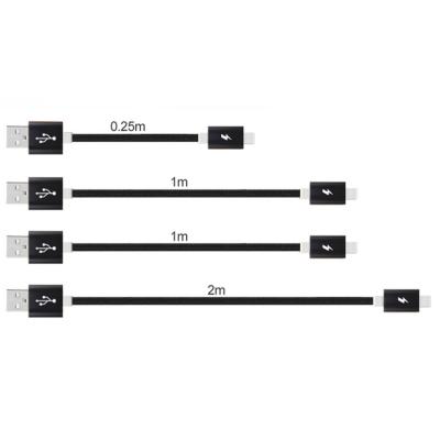 China Data transmission and charging (support current 2A) of 4 pack (0.8/3.3/3.3/6.6 F T type nylon braided cord USB A type C charger) to type C fast charging type C cable for sale