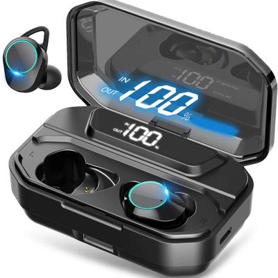 China 2021 New In-Ear Headphones 3300mah Powerbank Wireless Earbuds Power LED Display Wireless Waterproof Gaming for sale