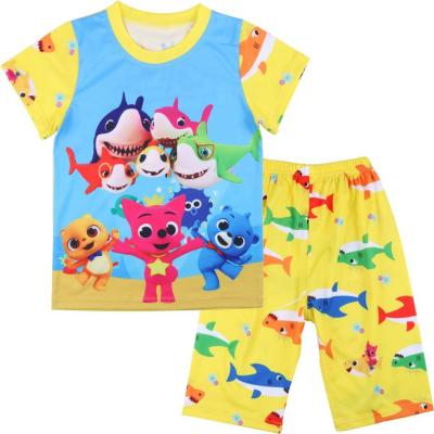 China Wholesale Casual Summer Kids Clothes Babies Boys Clothing Set Short Quantity Custom Sleeve Sets for sale