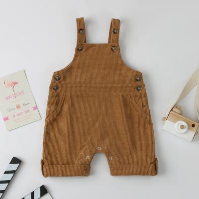 China Breathable Summer Baby Overalls Kid Coveralls For 2-7 Years Corduroy Overalls For Kids for sale