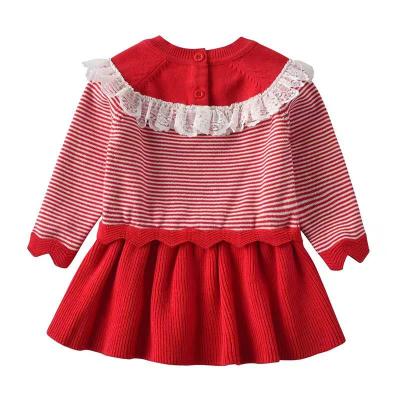 China 2022 Centennial Women's Anti-Wrinkle New Baby Birthday Dress Baby Knitted Dress for sale