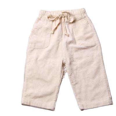 China Custom Made Newborn Breathable Solid Color Baby Boy Long Pants Accept OEM Design 100 Cotton Ribbed Pants for sale