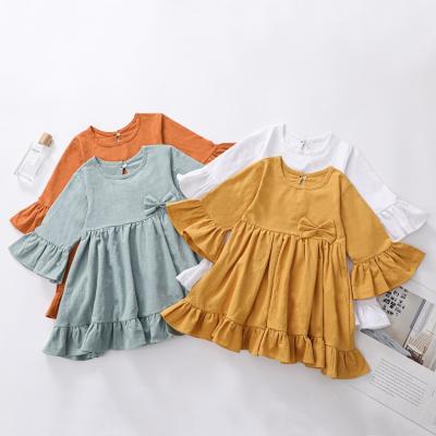 China High Quality Spring Casual Dress Girls Dress Anti-wrinkle OEM Style Girl Canvas Kids Dress for sale