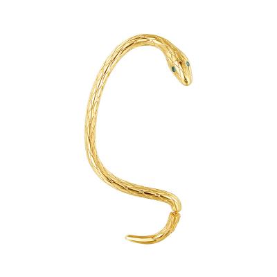 China Vintage S925 Snake Ear Cuff CZ Snake Ear Cuff Punk Silver Silver Snake Ear Piercing Earrings for sale