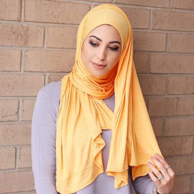 China Solid color modal muslim tudung hijab tank top scarf women simple veil for bawal hijabs headscarf wrap for sale