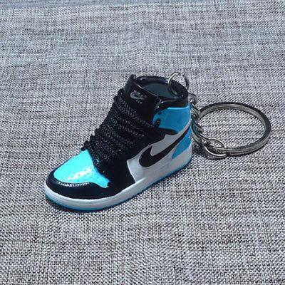 China 2021 new Jordan 3d sneaker key chain 3d sneaker mini sneaker key chain plastic dropshipping for sale