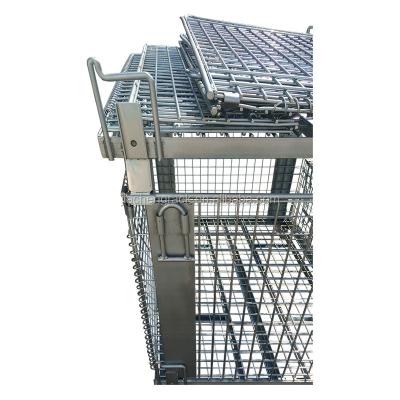 China collapsible galvanized wire mesh bins for sale 1000kg for sale