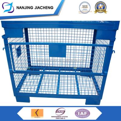 China Collapsible Industrial Wire Mesh Crate Storage Container 1500kg for sale