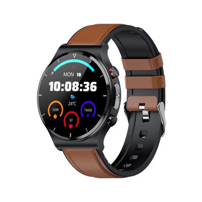 China Touch Screen ECG Watch With Long Battery Life Blood Oxygen Monitor True Round Smart Watches E88 Smart Watch for sale