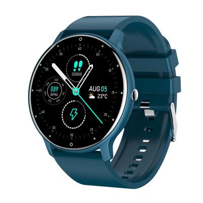 China ZL02 Round Touch Screen Smart Watch Men Wristband Visitor Information Heart Rate Blood Pressure Sleep Monitor Sports Smartwatch for sale