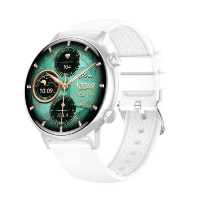 China 2023 touch screen ladies smart watch HK39 with slim diy gold wallpaper body 1.1 inch AMOLED screen ladies smart watch drop shipping for sale