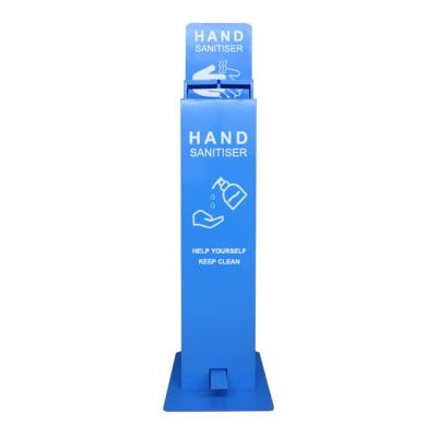 China Foam Soap Dispenser 5L Foot Hand Sanitizer Dispenser Pedal Activated Metal Floor Sanitiser Stand for sale