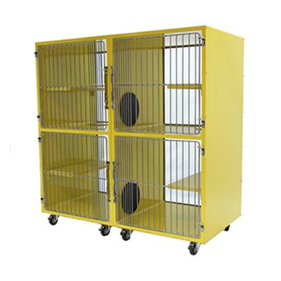 China Sustainable Powder Coated Double Stack Cat Condos / Powder Coated Animal Suite for sale