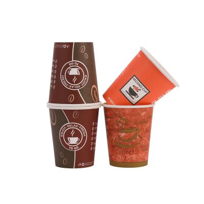 China Factory Supply Disposable Price Double Hot Drinks Wall Paper Coffee And Tea Fascinating Paper Cups for sale