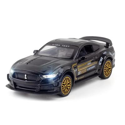 China Simulation Model Jimei GT500 Alloy Metal Toy Vehicle Electric Car Model Die Castings Pull Back Toy Cars 1:18 Die Diecast Car With Openable Doors for sale